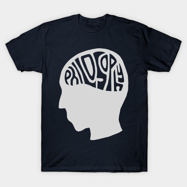 A Philosophical Mind (Grey Version) T-Shirt by platypusinplaid